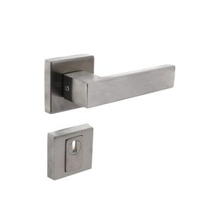 Intersteel Set achterdeurbeslag Amsterdam vierkant SKG3 geborsteld RVS met kerntrekbeveiliging