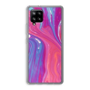 Paarse stroom: Samsung Galaxy A42 5G Transparant Hoesje