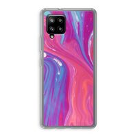 Paarse stroom: Samsung Galaxy A42 5G Transparant Hoesje