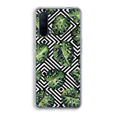 Geometrische jungle: OnePlus Nord CE 5G Transparant Hoesje