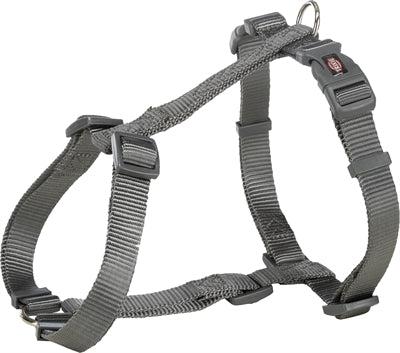 Trixie hondentuig premium h-tuig grijs