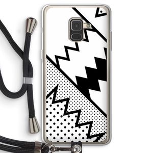 Pop Art #5: Samsung Galaxy A8 (2018) Transparant Hoesje met koord