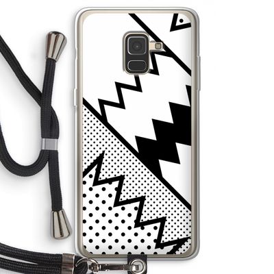 Pop Art #5: Samsung Galaxy A8 (2018) Transparant Hoesje met koord