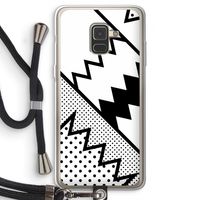 Pop Art #5: Samsung Galaxy A8 (2018) Transparant Hoesje met koord