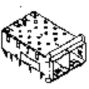 Molex 747220001 Female behuizing (board) Inhoud: 1 stuk(s) Tray