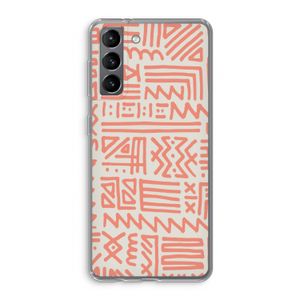 Marrakech Pink: Samsung Galaxy S21 Transparant Hoesje
