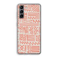 Marrakech Pink: Samsung Galaxy S21 Transparant Hoesje