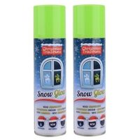 2x Glow in the dark sneeuw spray 150 ml