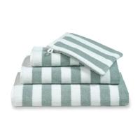 Vandyck Vandyck Verona Stripes Gastendoekje 30x50 pearl blue