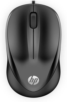 HPWired Mouse 1000 Muis Zwart