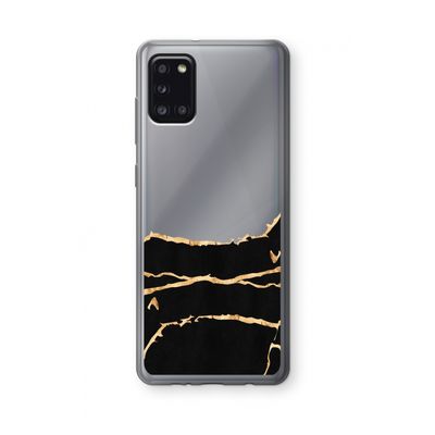 Gouden marmer: Samsung Galaxy A31 Transparant Hoesje