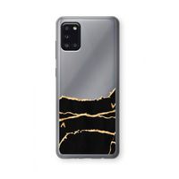 Gouden marmer: Samsung Galaxy A31 Transparant Hoesje