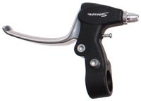 remgreep V-brakes links 3-vinger zilver/zwart - thumbnail