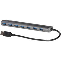 USB 3.0 Metal Charging HUB 7 Port USB-hub - thumbnail