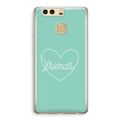 Friends heart pastel: Huawei P9 Transparant Hoesje
