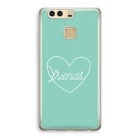 Friends heart pastel: Huawei P9 Transparant Hoesje