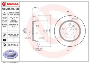 Remschijf BREMBO, Remschijftype: Massief, u.a. für Mercedes-Benz