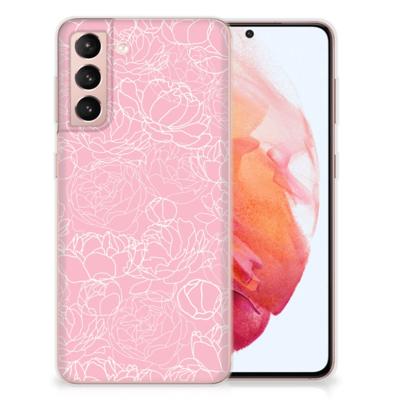 Samsung Galaxy S21 | TPU Case | White Flowers