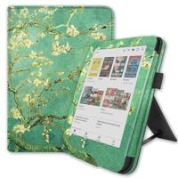 Lunso Kobo Clara BW / Clara Colour hoes (6 inch) - Luxe Stand sleepcover - Van Gogh Amandelbloesem