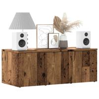 Tv-meubel 80x34x30 cm bewerkt hout oud houtkleurig
