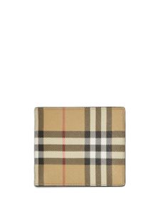 Burberry portefeuille pliant à motif Vintage Check - Tons neutres