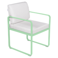 Fermob Bellevie dining armchair tuinstoel Opaline green - Off White