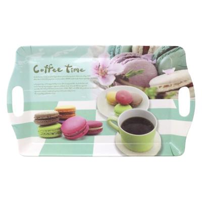 Dienblad - Coffee-time - kunststof - 37 x 23 cm - Serveerbladen
