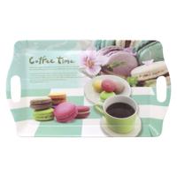 Dienblad - Coffee-time - kunststof - 37 x 23 cm - Serveerbladen Dienblad - Coffee-time - kunststof - 37 x 23 cm - Serveerbladen