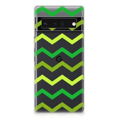 Google Pixel 6 Pro | TPU bumper | Zigzag Groen