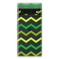 Google Pixel 6 Pro | TPU bumper | Zigzag Groen