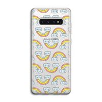 Regenboog: Samsung Galaxy S10 4G Transparant Hoesje