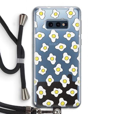 Spiegeleitjes: Samsung Galaxy S10e Transparant Hoesje met koord