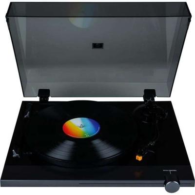 THOMSON TT700 - Premium 33 en 45 toeren vinyl draaitafel - AT91 Audio Technica afspeelkop - Antiskating - Zwart