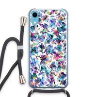 Hibiscus Flowers: iPhone XR Transparant Hoesje met koord