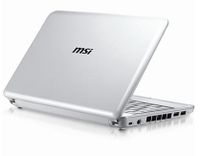 MSI Wind U100-033EU Netbook 25,4 cm (10") Intel Pentium Mobile 1 GB DDR2-SDRAM Windows XP Home Edition Wit - thumbnail