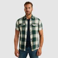 Pme Legend Short Sleeve Shirt Y/d Slub Herrin Overhemd 6072 - Deep Jungle Pme Legend Short Sleeve Shirt Y/d Slub Herrin Overhemd 6072 - Deep Jungle