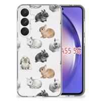 TPU Hoesje voor Samsung Galaxy A55 Konijntjes