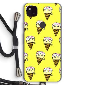 Isjes: Pixel 4a 5G Transparant Hoesje met koord