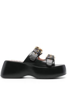 Moschino sandales à plateforme 65 mm - Noir