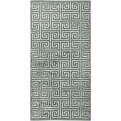 Cawö Cawo Noblesse Elegance Allover print Handdoek 50/100 nordic green