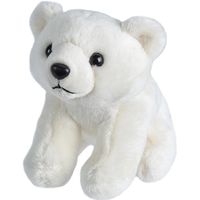 Pluche knuffel knuffeldier ijsbeer 15 cm   - - thumbnail