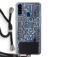 Moroccan Print: Samsung Galaxy A20s Transparant Hoesje met koord