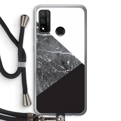 Combinatie marmer: Huawei P Smart (2020) Transparant Hoesje met koord