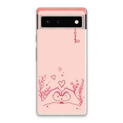 Love is in the air: Google Pixel 6 Transparant Hoesje