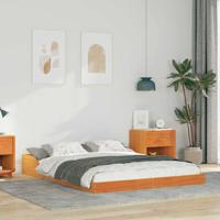 Bedframe Wasbruin 120 x 200 cm Massief grenenhout