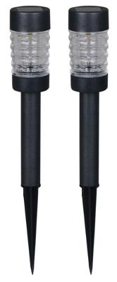Luxform Set van 3 prikspotsRennes zwart solar - LWE35327