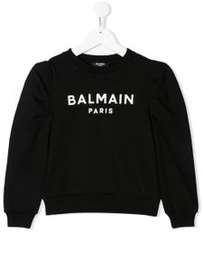 Balmain Kids sweat à logo imprimé - Noir