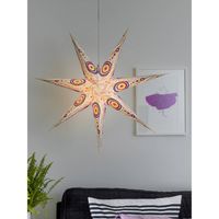 Konstsmide 2926-255 Kerstster Gloeilamp, LED Wit, Bont Uitgestanst motief, Schakelaar