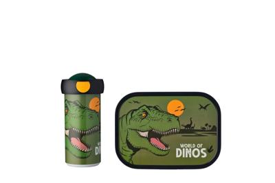 2-delige Mepal lunchset campus dino lunchbox + schoolbeker
