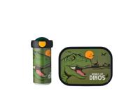 2-delige Mepal lunchset campus dino lunchbox + schoolbeker